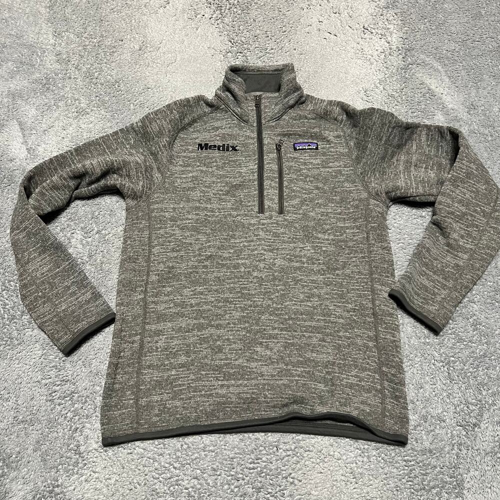 Patagonia Better Sweater Mens Small Gray Half Zip Outdoor Gorp